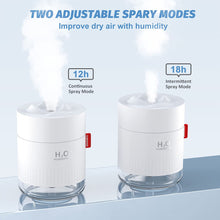 Humidifiers 500ml Cool Mist Humidifiers Air Humidifier Ultrasonic Quiet Humidifier with Night Light,USB Desktop Humidifier Waterless Auto Shut-Off for Home Baby Bedroom Office Travel (White)