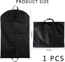 1 piece suit dust bag, dust cover, storage bag, suit cover; for suits, coats, jackets, tuxedo reusable full zipper garment bag black (60  100cm)
