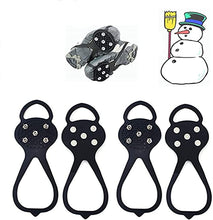 Non Slip Shoe Grips,Universal Non-Slip Gripper Spikes,Walk Traction Cleats Non Slip Gripper Spike with 5 Steel Studs Crampons for Hiking Boots Climbing Fishing