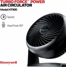 Honeywell TurboForce Power Fan (Quiet Operation Cooling, 90 Variable Tilt, 3 Speed Settings, Wall Mount Feature, Table Fan) HT900E