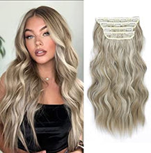 Hair Extensions Clip in Long Wavy Hair Extension 4pcs