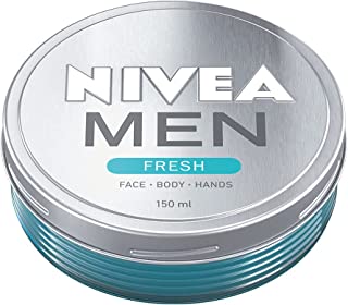 NIVEA MEN Fresh Gel (150ml), Refreshing All-Purpose Moisturising Cream, Ultralight Men's Moisturiser Gel, Moisturiser for Men with 100% Natural Watermint