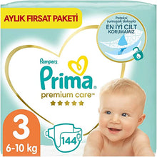 Prima Premium Care Monthly Deal Package 6-10 kg Size 3 Midi Baby Diapers (1 x 144 pcs)