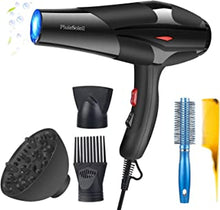 PluieSoleil 3000W Hairdryer with Ionic, Professional Hair Dryer, Fast Blow Dryer with Diffuser ,Women Hair Dryers with 2 Combs 3 Temperature 2 Wind Speed