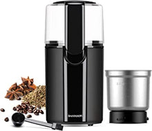 SHARDOR Coffee Grinder Electric with Removable Stainless Steel Bowl,Grinder for Dried Spice, Pepper, Grain, Coffee Bean, Nuts Safe 304 Stainless Steel Blades, 24000rpm Powerful Grinder Motor,70ml