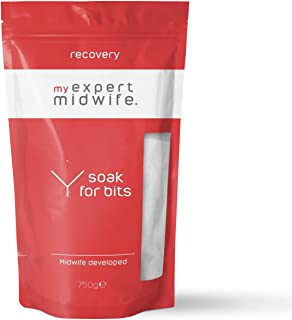 My Expert Midwife Soak for Bits, Postpartum, Birth Recovery, Epsom Salts Bath Soak to Clean and Soothe the Perineum 750g