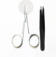 Tweezers professional Eyebrow Scissor Sharp Stainless Steel Brow Make-up kit UK