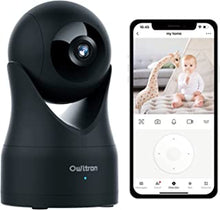 owltron Pet Camera, Indoor Camera with Automatic Tracking, 1080P Home Security Camera 360 Degree Rotation with Night Vison, Two-way Audio, Baby Camera compatible with Alexa