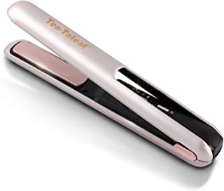 Ten-Tatent Cordless Hair Straighteners Ceramic Flat Iron Wireless Mini Portable USB Rechargeable Travel Straightener 3 Heating Modes Fast Heat up Rosegold