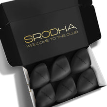 SRODHA Beauty Make Up Sponges Set  6 Piece Pack  Liquid Makeup Blender Sponge Sets  For Blending Face Complexion Foundation Concealer Cream Products Powder (Tapered Black)