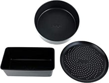 Ninja Non-Stick Loaf Tin, Cake Tin &amp; Crisper Tray Bakeware Set [4380J300EUUK] Compatible with Ninja Multi-Cookers