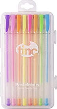 Tinc Pastelicious Fruit-Scented Liquid Gel Pens Set with Case for Kids | for use at School & Home - Range of 8 Colours with a Fruity Fragrance | for Girls and Boys - Pastel Neon Colours - Pack of 8