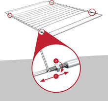 SPARES2GO Universal Extendable Adjustable Shelf with Locking Arms for All Oven Cooker & Grill (360mm - 590mm)