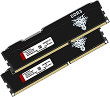 DDR3 16GB Kit (8GBx2) Desktop RAM 1600MHz PC3-12800 UDIMM Non-ECC Unbuffered 1.5V 2Rx8 Dual Rank 240 Pin CL11 PC Computer Memory Upgrade Module (Black)