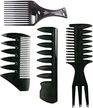 4Pcs Mens Styling Comb - Pompadour Comb Professional Shaping & Wet Pick Barber Brush Tools, Anti-Static Hair Brush for Men Boys