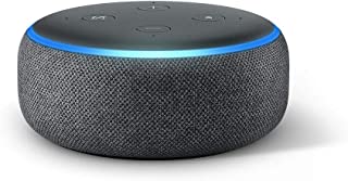 Echo Dot (3rd Gen) - Compact Bluetooth Speaker with Alexa - Charcoal Fabric