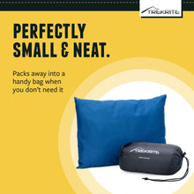 Trekrite Small Travel and Camping Pillow  Compact/Pack Away Cushion with Removable Washable Cover