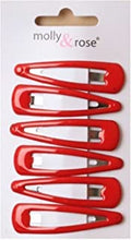 5cm Hair Sleepies Clips Accessories - School Colour Red