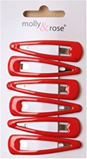 5cm Hair Sleepies Clips Accessories - School Colour Red