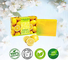 Vaadi Herbals Organic Body Soap Bar Lemon Basil Detoxifies Tones Brightens Skin 3 X 75 Gm