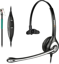 Wantek Corded Telephone Headset Mono w/Noise Canceling Mic for AVAYA Aastra Allworx Adtran Alcatel Lucent AltiGen Comdial Digium Gigaset InterTel Mitel Plantronics MiVoice Landline Deskphones(F600S1)