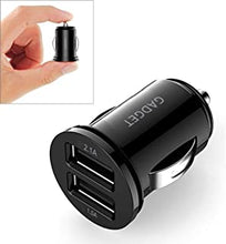 Car Charger 2.1A 10W Compact Dual 2 Port USB Charging Adapter for iPhone 14 13 12 11 Pro Max XR XS X 8 7 6S 6 Plus SE 5 5C Samsung Galaxy S10 S9 Note 10 9 LG G8 G7 HTC Google Pixel Huawei Xperia Black