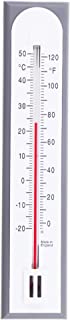 Accurate Room Thermometer For Use As Room Temperature Thermometer Monitor In The Home Office Garden or Greenhouse Easily Wall Mounted House Thermometer Indoor Outdoor (Grey)