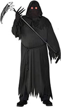 amscan Mens Glaring Grim Reaper Man Halloween Fancy Dress Costume