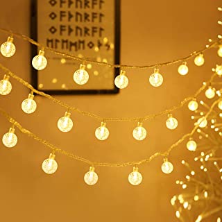 Zorela Globe String Lights, 15M/49ft 100 LED Fairy Lights USB or Battery Powered, 8 Modes Christmas Lights Outdoor Indoor with Remote & Timer for Bedroom, Balcony, Patio, Gazebo, Garden (Warm White)