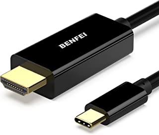 USB C to HDMI Cable, BENFEI 4K 1.8M USB Type C to HDMI Adapter (Thunderbolt 3 Compatible) Male to Male Gold-Plated Cord