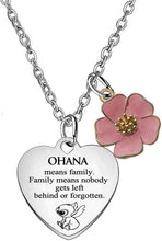 Ohana Means Family Necklace Stitch Ohana Necklace Cute Stitch Gifts For Girls Boys Stitch Ornament Stitch Jewellery Stitch Necklace Disney stitch necklace disney Stitch Charm