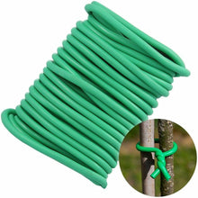 Soft Twist Ties for Plant Support, Reusable Weatherproof Long Thick Green Rubberised Wire for Gardening, Climbing Plants, Tomato, Vines, Shrubs and Flowers, DIY Home Office (Soft Twist Plant Tie 5.5m)