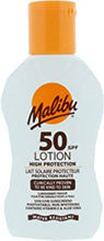 Malibu High Protection Water Resistant Vitamin Enriched SPF 50 Sun-Screen Lotion, 100ml