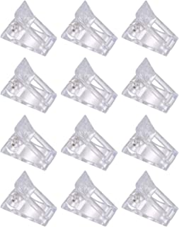 12Pcs Polygel Nail Clips for Polygel Quick Building, Nail Tips Clip for Dual Form Acrylic Nail Extension