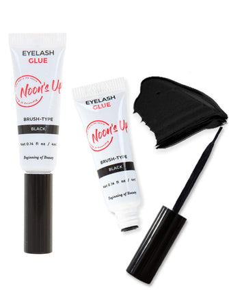 [NOONS UP Lash Glue] Waterproof 24 Hours Long-Lasting Eyelash Glue: Eyelash glue for false lashes Super Strong Hold Lash Glue for Sensitive Eyes 0.14oz (Black)
