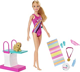 Barbie GHK23 Dreamhouse Adventures Swim ‘n Dive Doll and Accessories