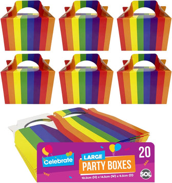 20pk Rainbow Birthday Party Boxes for Kids Party Food  Cardboard Lunch Boxes for Kids Party Food Boxes Party  Party Food Boxes for Kids Party Boxes  Party Lunch Boxes