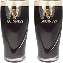 Guinness Official Merchandise Embossed Pint Beer Glass (Set of 2)