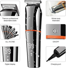 Surker Beard Trimmer for Men Hair Clippers Body Mustache Nose Hair Groomer Cordless Precision Trimmer 6 in 1 Grooming Kit Waterproof USB Rechargeable