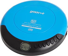 Groov-e GVPS110BE Retro Personal CD Player with 20 Track Programmable Memory, LCD Display, Anti-Skip Protection and Earphones Included - Blue