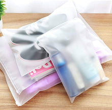 beifon 20 Pcs Frosted Resealable Bag Plastic Zip-Lock Seal Clothes Bags  Travel Space Saver Storage Clear Bags for Hospital Bag Luggage Organiser  Pouch