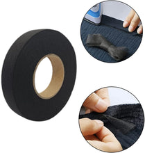 Ainkou 26 Yards Web Hemming Tape Hem Tape Fabric Fusing Iron-on Tape for Trousers Clothes Jeans Garment Curtains (20mm) - Black, A610BGB1-Hei