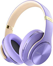DOQAUS Wireless Headphones Over Ear, 52Hrs Playtime Bluetooth Headphones Over Ear, Wireless Headphones with 3 EQ Modes, HiFi Stereo Foldable Headset with Microphone for PC, Phone, Tablet(Purple)