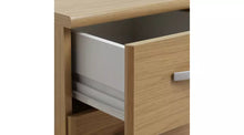 Hallingford 3 Drawer Bedside Table - Oak Effect