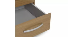 Hallingford 3 Drawer Bedside Table - Oak Effect