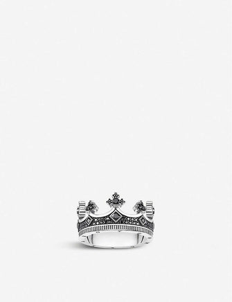 Rebel Kingdom crown silver ring