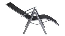 Malibu Folding Recliner Garden Chair - Black
