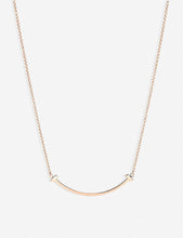 Tiffany T smile pendant in 18k rose-gold, mini