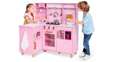 Chad Valley Wooden Kitchen with Breakfast Bar - Pink