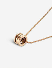 B.zero1 18kt pink-gold pendant necklace